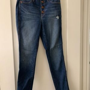 Madewell 10” High Rise Skinny Jeans Size 27